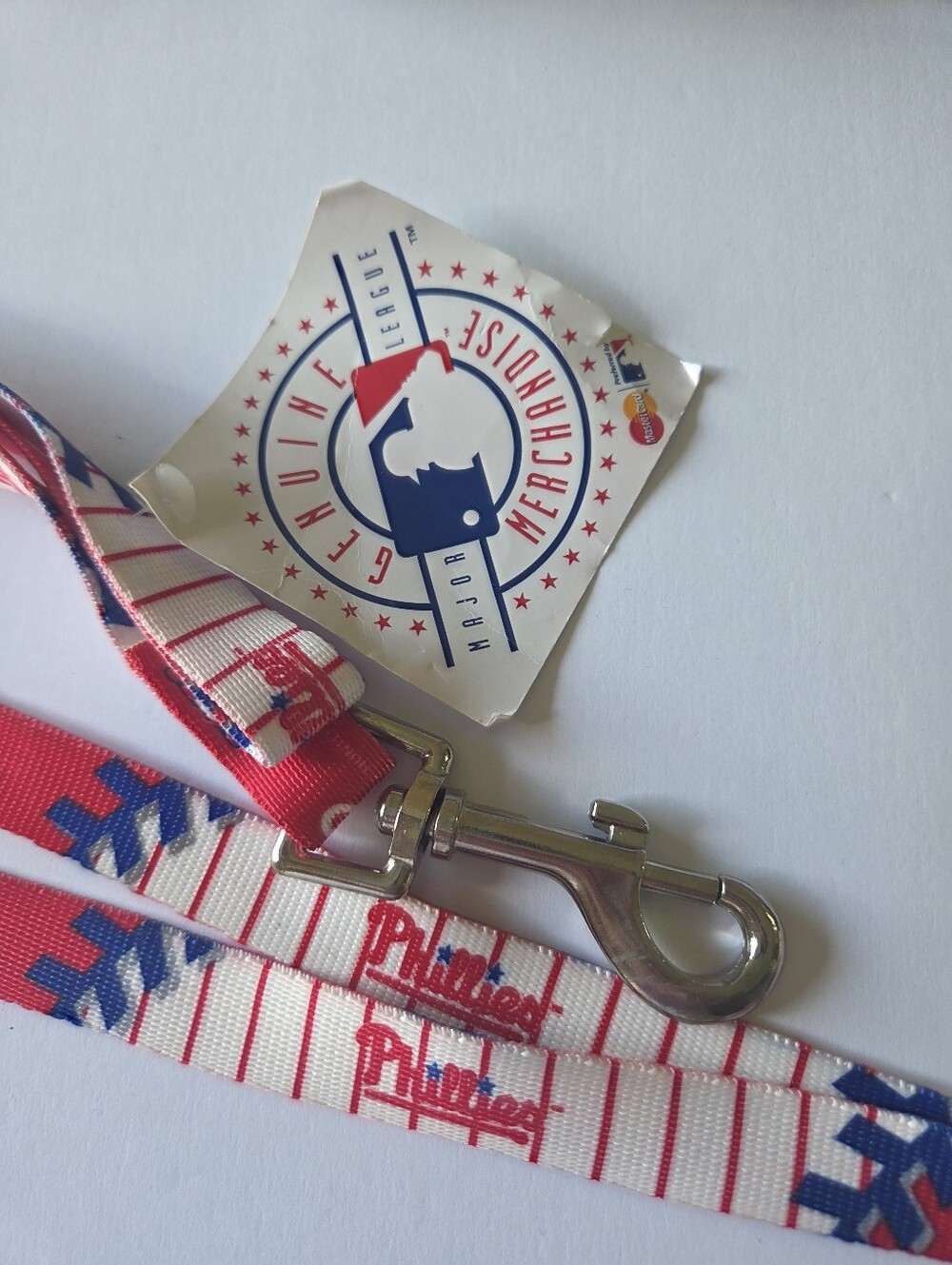 Philadelphia Phillies Dog Leash Logo NWT MLB Baseball Heavy Duty 6 ft - Picture 2 of 3